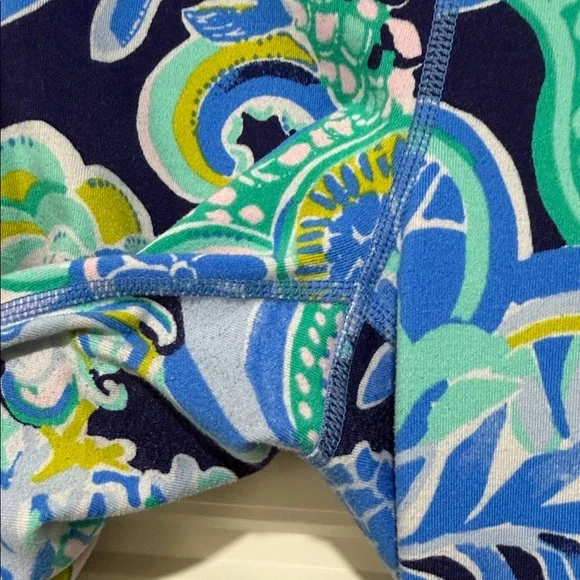 Lilly Pulitzer sirens and spirits luxletic Cropped Leggings L - Picture 4 of 9